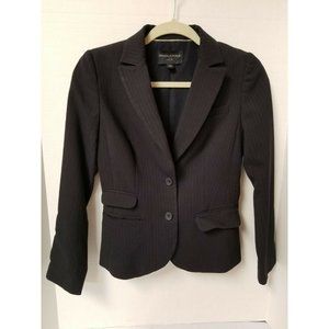Banana Republic Black Pin Strip Jacket size 00 Petite